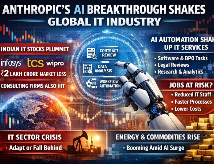 Anthropic’s New AI Automation Tools Shake Global IT Industry: What It Means for Indian IT Companies and the Future of Jobs