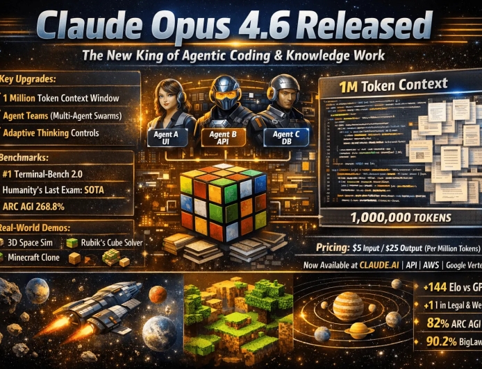 Claude Opus 4.6: New 1M Token Context & Agent Teams